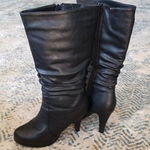 TOP Moda Mid-Calf Heeled Boots
